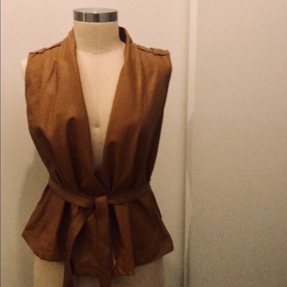 Leather vest
